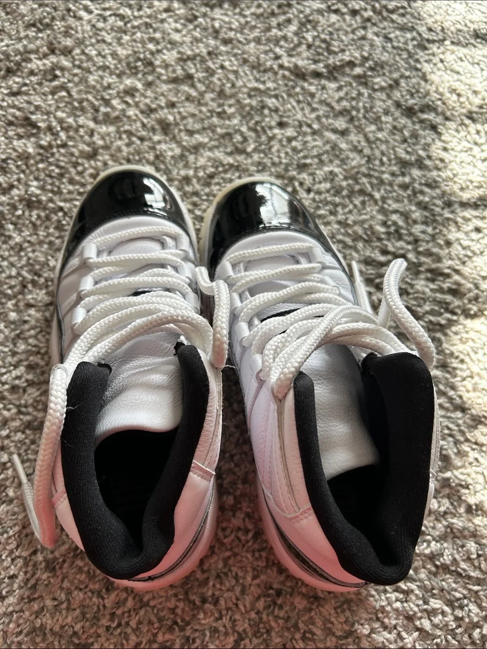 Jordan Kids White and Black High-Top Sneakers